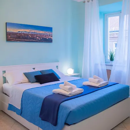 아파트 H7 Attico Blu Quadrilatero Romano Pochi Passi Dal Museo Egizio